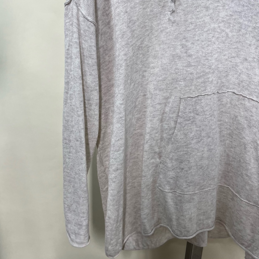 Chaps Women’s Small Grey Thin Knit Pull Over Hood… - image 7